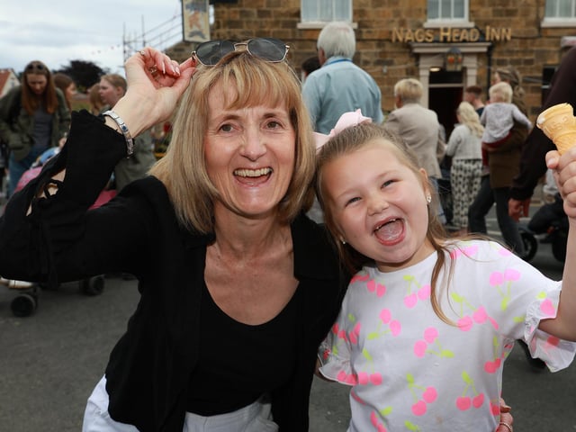 Anita and Freya have fun