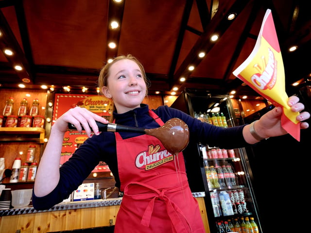 Phoebe servied up some lovely Churros!