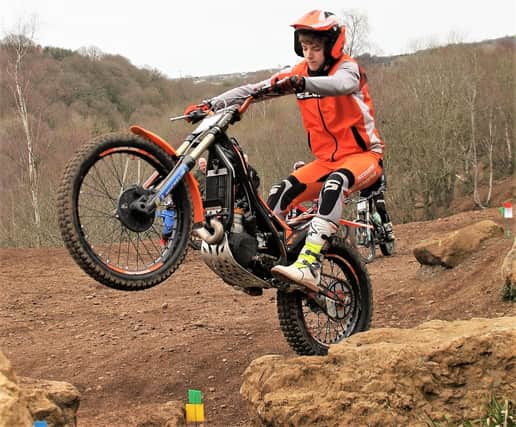 Elliott Laws won the expert class at the first Scarborough DMC Club Championship of the year at Harwood Dale.