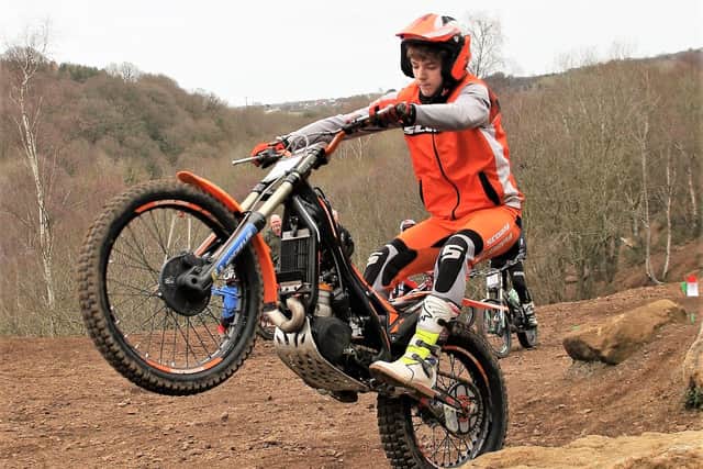 Elliott Laws won the expert class at the first Scarborough DMC Club Championship of the year at Harwood Dale.