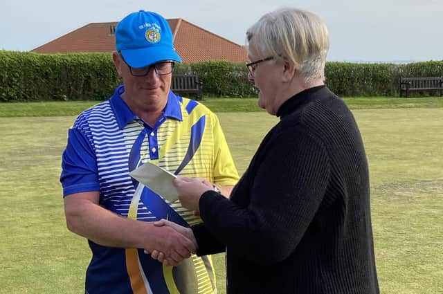 Paul Morgan was the winner of the first Summer Merit at Bridlington Bay Bowling Club.
