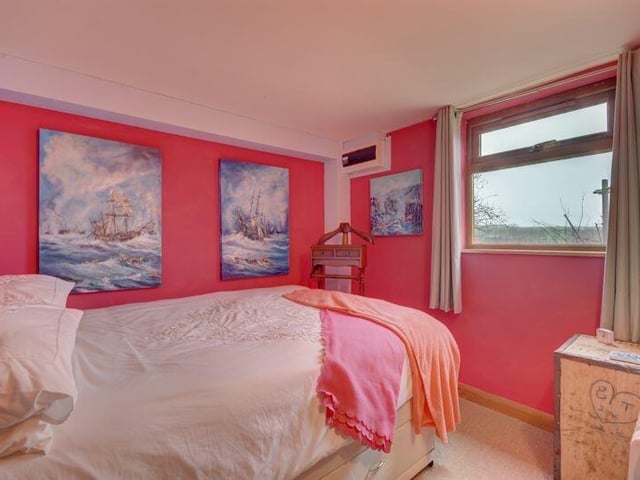 One of the property's double bedrooms.