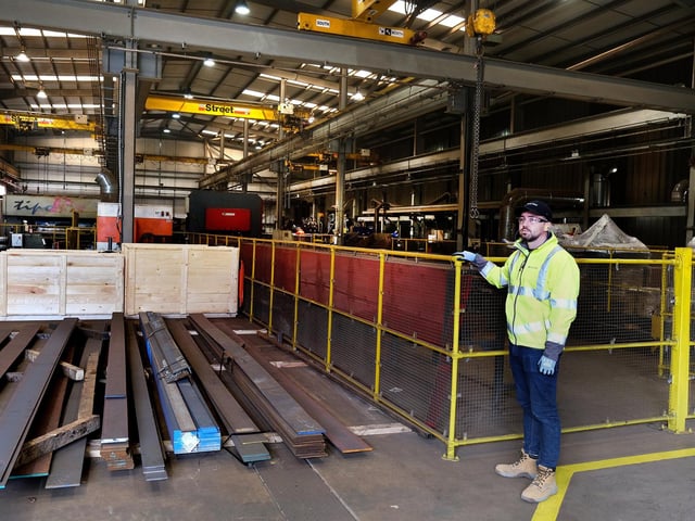The steel factory are focused on their current products, and are also looking at expanding as they are on a "ambitious growth curve".