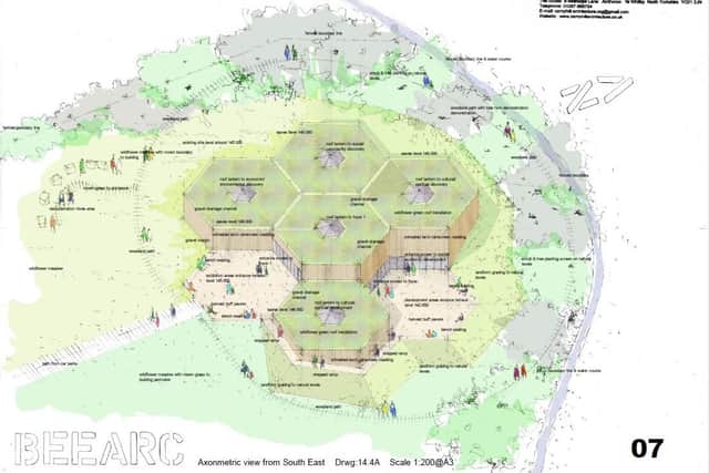 A drawing of the proposed BeeArc project.