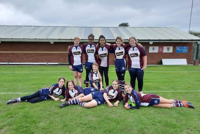 Scarborough RUFC Girls Under-14s at Selby RUFC