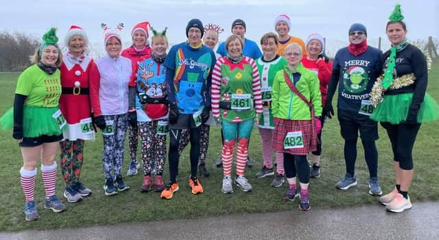 The Scarborough AC runners at the Grim Up North 10K race.