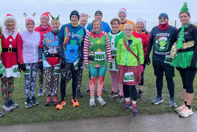 The Scarborough AC runners at the Grim Up North 10K race.