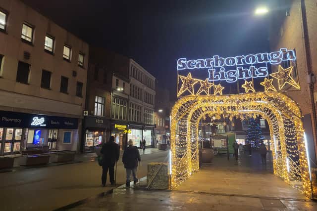 Scarborough town centre Christmas lights. Courtesy Anttoni Numminen