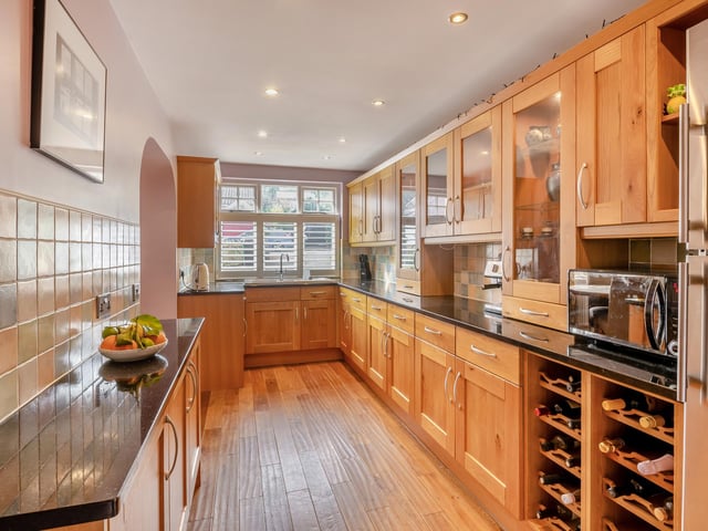 A section of the well equipped kitchen.
