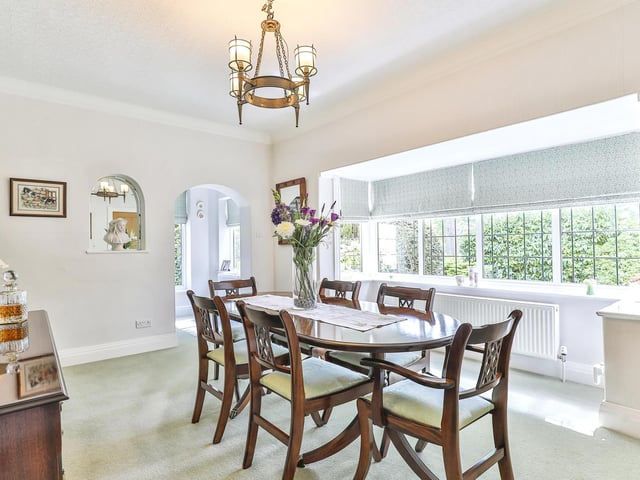 A closer look at the dining room, which again, is swathed in natural light