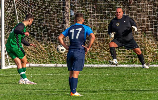 Keeper Paul Cull was the man of the match for Whitby Fishermen's Society Academy in their 2-1 win at Beckett League Division Two title rivals Heslerton.