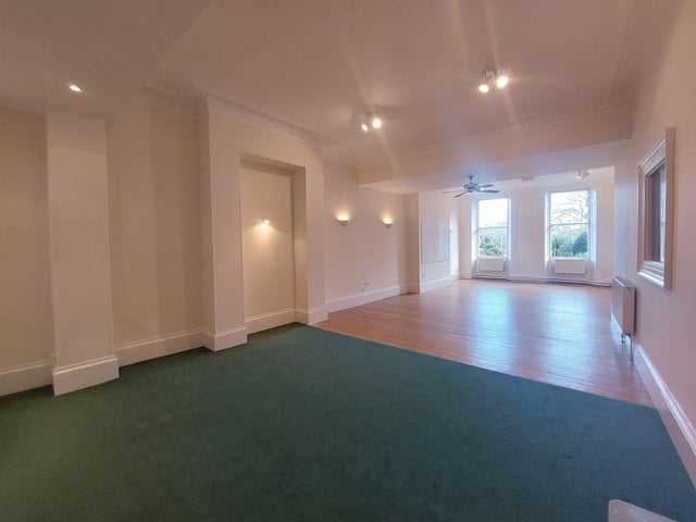 Another of the spacious reception rooms within the building that dates back to the 1830s.