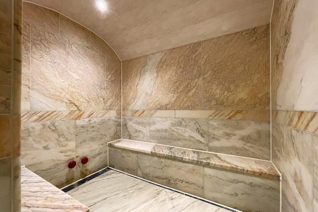 The hammam steam room within the leisure suite.