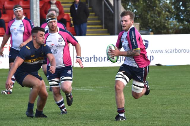 Scarborough RUFC skipper Drew Govier was one of several players who were forced to play out of position at Dronfield last weekend.
