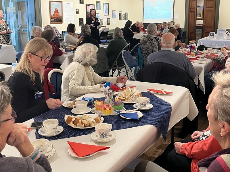 A full house at the wartime anniversary celebration.