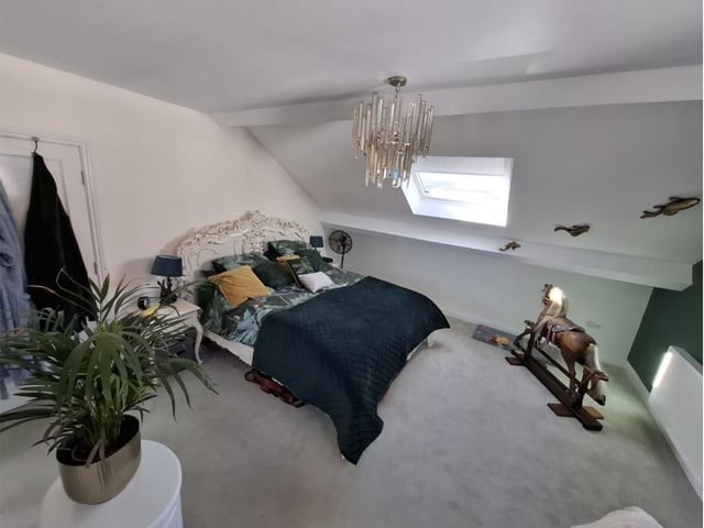 One of the three bedrooms in the Scalby Avenue home.