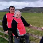 Friends of Val Jones are ready to take on the coastal walk.