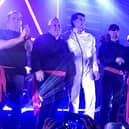 Tubeway Days on stage.