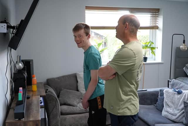 Andrew Roberts has described the “incredible” impact that the changes have had for Jake’s development and urged other families across North Yorkshire to apply for funding.