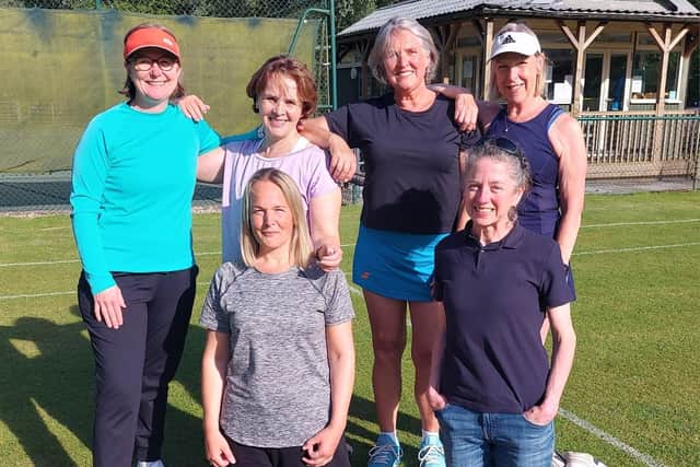The Hackness & Scarborough Tennis Club Ladies B team.