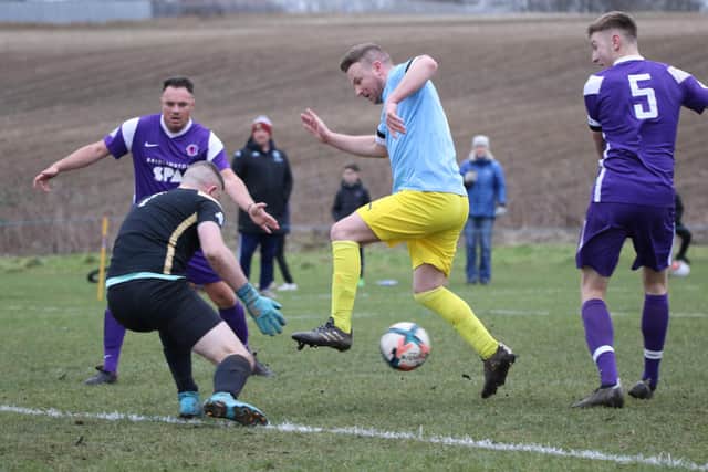 Brid Rovers Millau on the attack against Brid Spa PHOTOS BY TCF PHOTOGRAPHY