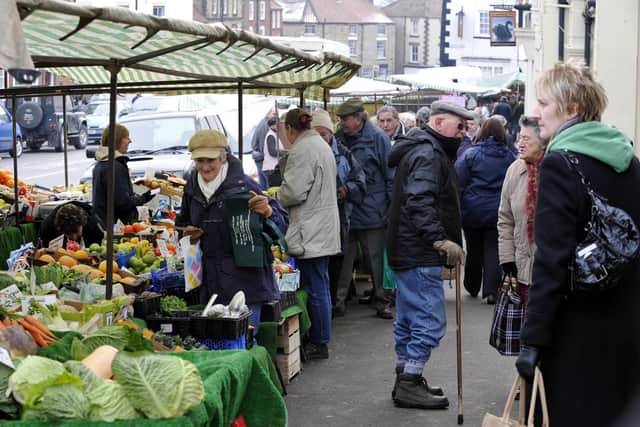 Kirkbymoorside Market - picture from 2011.