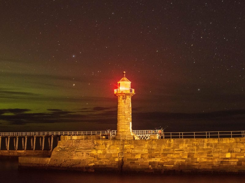 Deborah McCarthy captured this aurora image of the coast of Whitby.