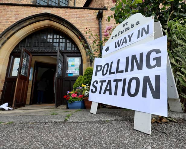 St Columba Church on polling day - Residents are being encouraged to share their views as part of a review of polling districts and places to ensure voting arrangements are suitable across North Yorkshire for future elections.