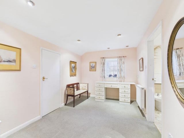 One of the spacious bedrooms, with en suite facility.