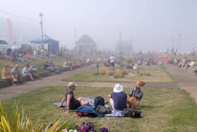 Thick sea fret rolls in at the 2022 Whitby Regatta which meant the Red Arrows could not be seen from the clifftop.
picture: Richard Ponter