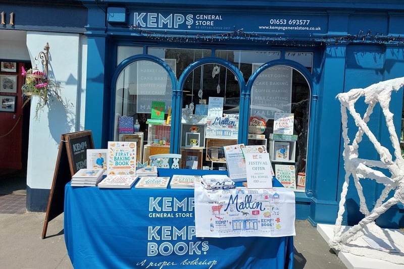 David Atherton was signing his new children’s books for fans outside of Malton bookshop Kemps Books.