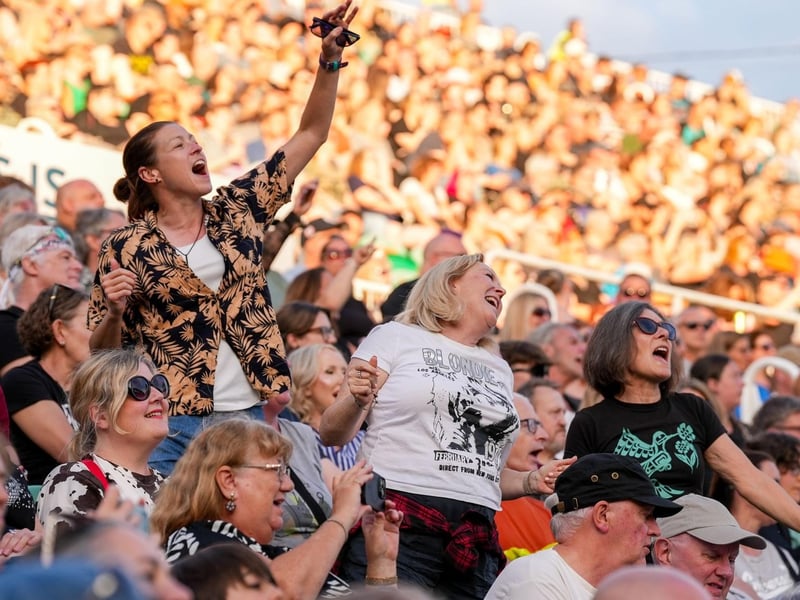 The crowd was electric, screaming along to the fantastic music.