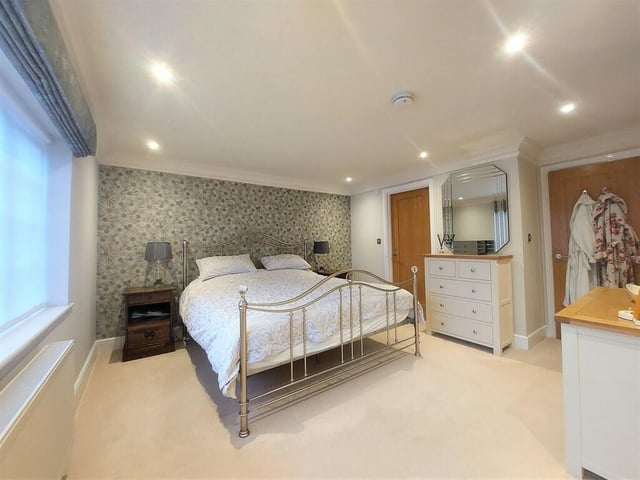 One of the property's double bedrooms.