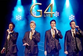 G4 - X Factor runners up in 2004, performed a cappella in The Magpie Cafe, Whitby.