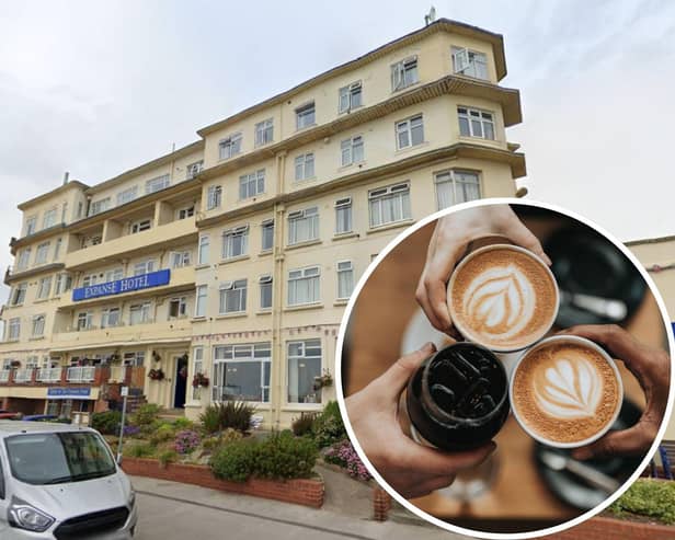 The Coffee Morning will take place on April 9 at the Expanse Hotel in Bridlington. Photo: Google Maps/Canva.