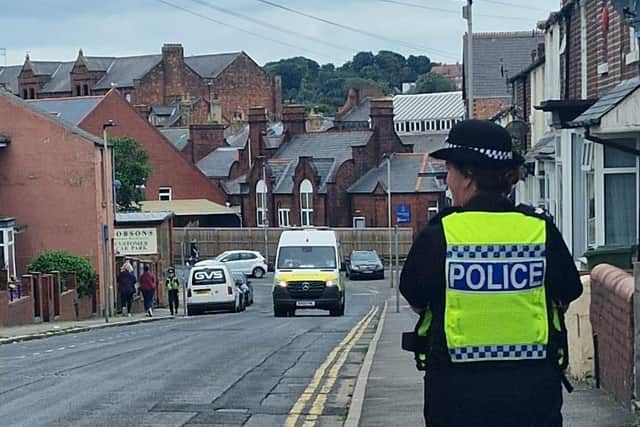 A 38-year-old man was arrested by North Yorkshire Police on suspicion of a public order offence in relation to stirring up racial hatred online and remains in custody for questioning. Photo courtesy of North Yorkshire Police.