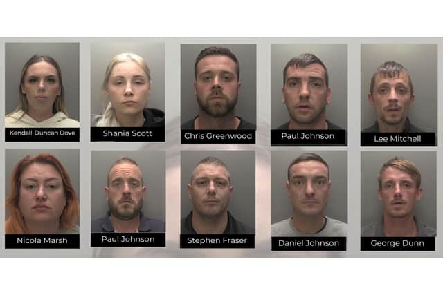 The gangs 'runners' were each given a two year suspended sentence