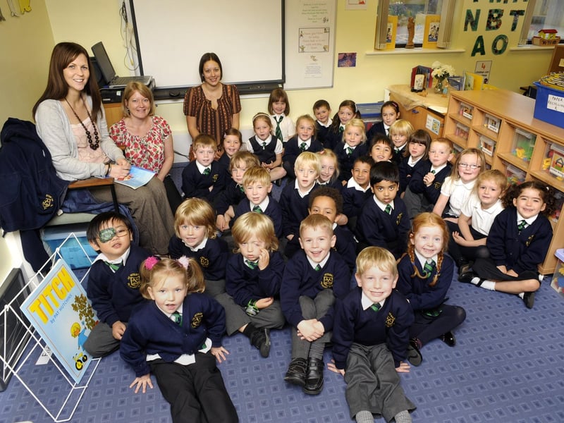 St Peter's RC Primary School new starters.
picture: Andrew Higgins, 093931a