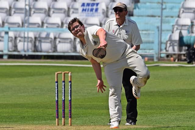 Archie Hammond took four wickets as Scarborough won at home to Seamer on Saturday. Photo by Simon Dobson