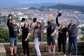 Jim Grieve, Scarborough Digital, Megan Dillenger, Mmarketing manager, Bike & Boot Inn, Scarborough, Kerry Carruthers, chief executive, Route YC, Markus Stitz, cycling expert and author, Tori Gower, Scarborough Surf School, and Tom Campbell, consultant, Route YC).