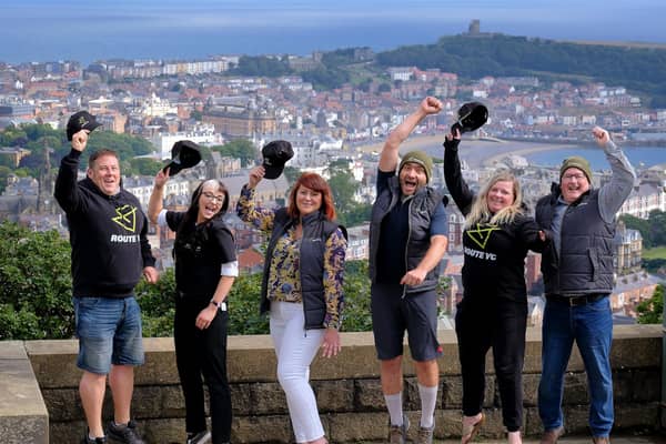 Jim Grieve, Scarborough Digital, Megan Dillenger, Mmarketing manager, Bike & Boot Inn, Scarborough, Kerry Carruthers, chief executive, Route YC, Markus Stitz, cycling expert and author, Tori Gower, Scarborough Surf School, and Tom Campbell, consultant, Route YC).