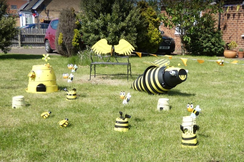 These models are called 'Bee Garden' and can be found on Tower Street, Flamborough.