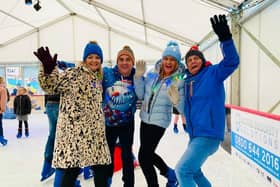 Ice skaters on the Whitby Ice Rink in December 2021. (Pic credit: Welcome to Whitby CIC)