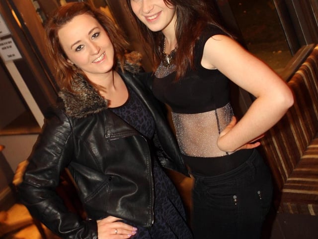 Katie and Danielle look stunning in Snowy's.