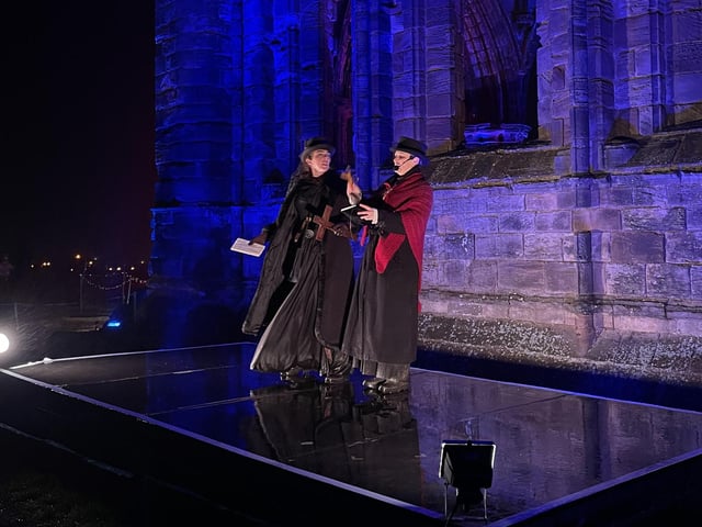 There was a dramatic performance happening throughout the illuminations.