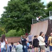 Sam Bamber wins the skateboarding vert comp