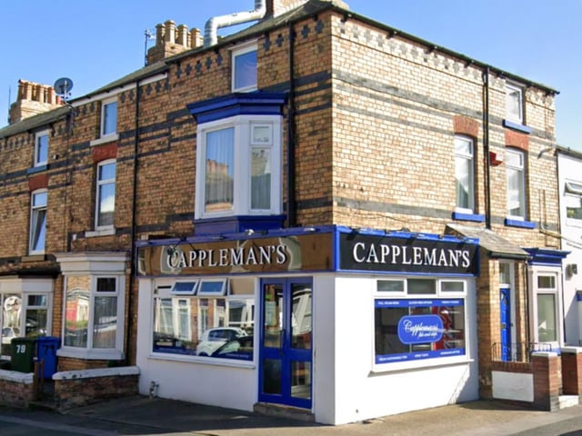 Cappleman's Fish and Chips is located on Raleigh Street. It recieved 2 votes.