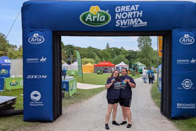 Swimmers raised money for York and Scarborough Hospitals Charity.