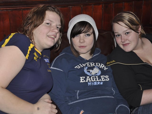 Amy, Hayley and Jess having a nice time.