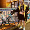 Sarah Noble at the Outlaw Triathlon Iron Man event.